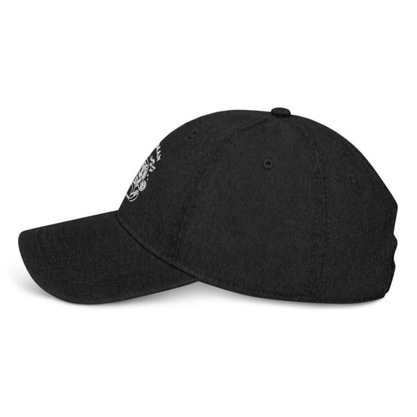KITMAN Classics - Denim 6 Panel Dad Cap - Black - Image 3
