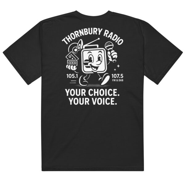 Thornbury Radio - Retro Heavyweight Tee - Black - Image 4