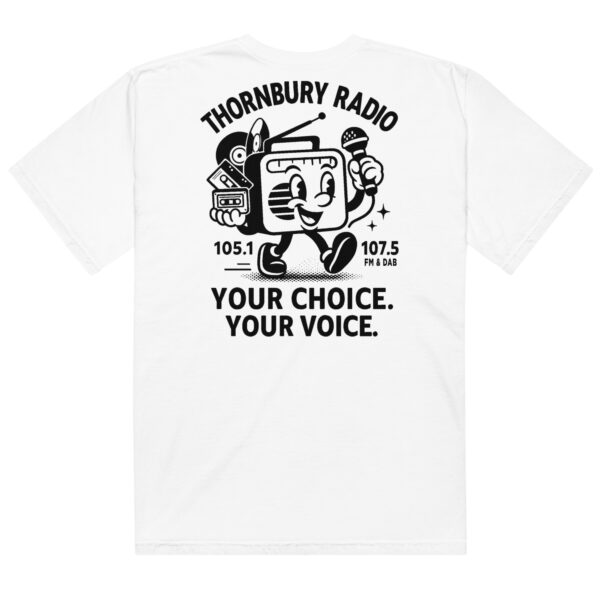 Thornbury Radio - Retro Heavyweight Tee - White - Image 2